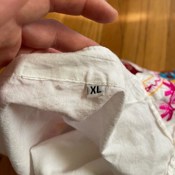 Vintage Mexican Embroidered Long Sleeve Tunic - Picture 4 of 7